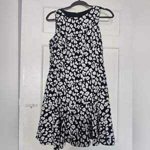 Black and White Floral Dress